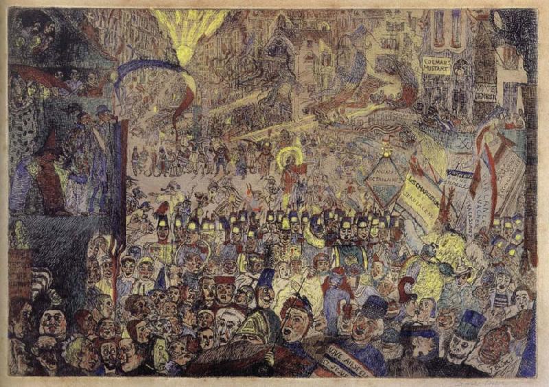 James Ensor The Entry of Christ into Brussels China oil painting art